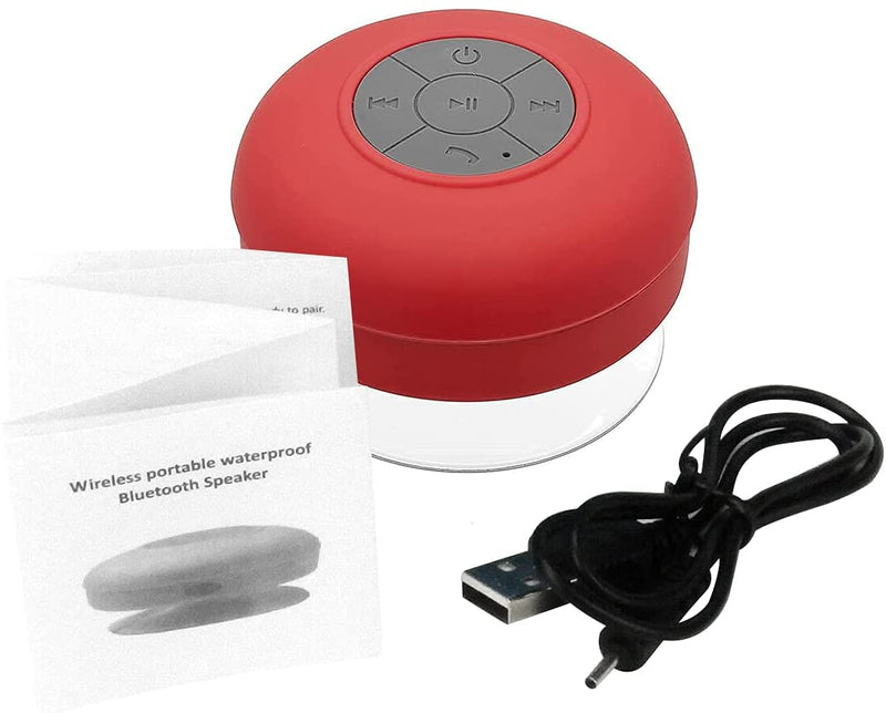 Waterproof Shower Bluetooth Speaker with Suction Cup