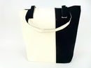 Mod 2-Tone Cotton Canvas Tote Bag, 12 x 15, Key Strap, Choice of Colors.