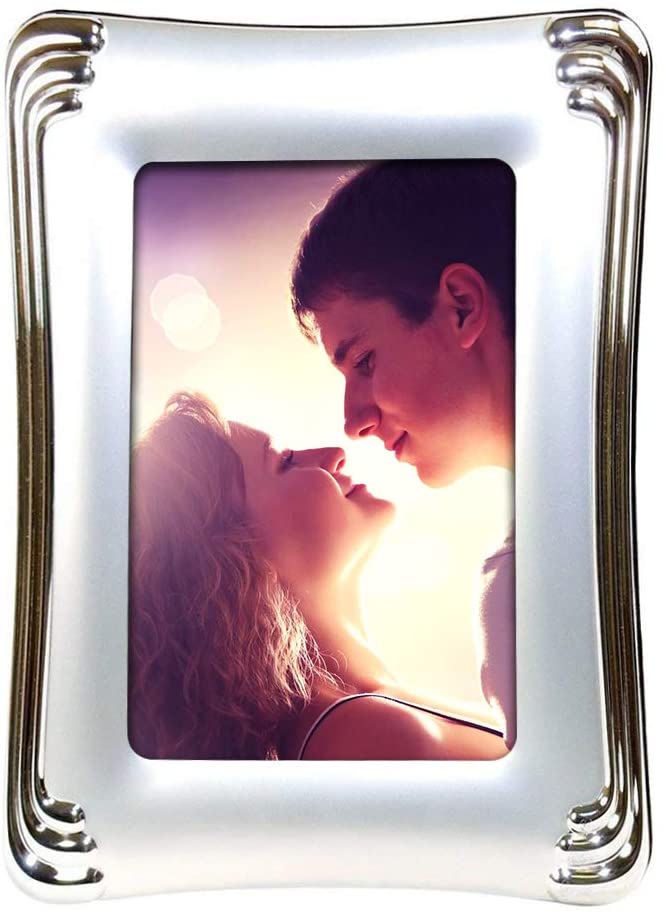 5" x 7" Photo Frames, Silver Plated Desk